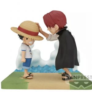 Figurine WCF Memories Luffy et Shanks scène One Piece Bandai